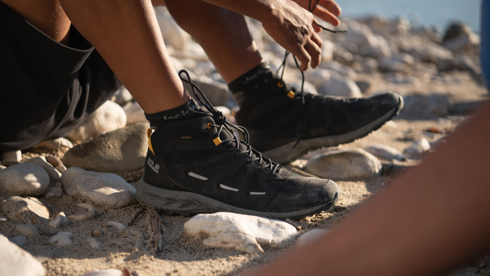 Męskie buty na jednodniowe wędrówki - JACK WOLFSKIN Vojo 3 Vent Low